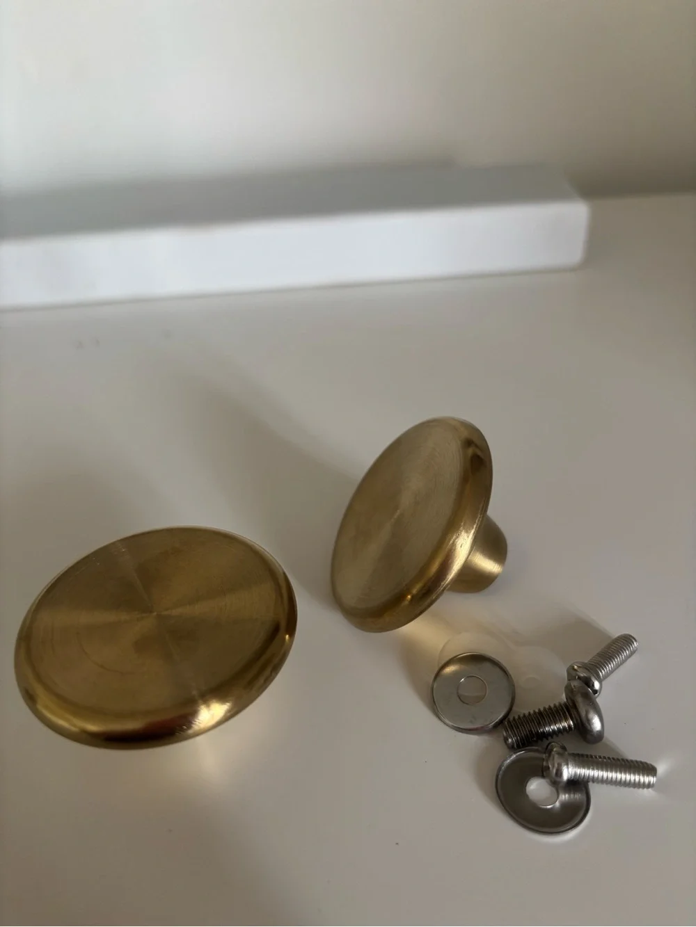2pc Gold Stainless Steel Dutch Oven Cookware Lid Knob Set w/ Screws & Washers